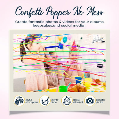 Colorful No Mess Streamers (Blue wrapping)