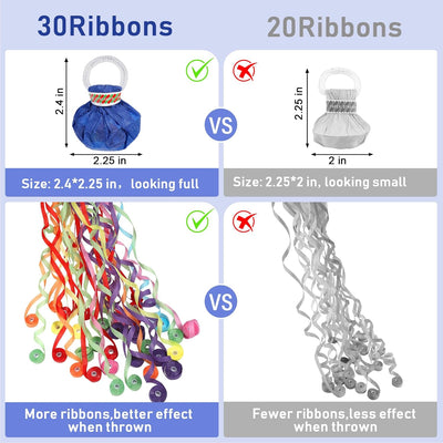 Colorful No Mess Streamers (Blue wrapping)