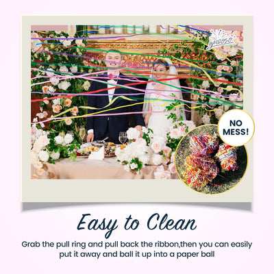 Colorful No Mess Streamers (Blue wrapping)